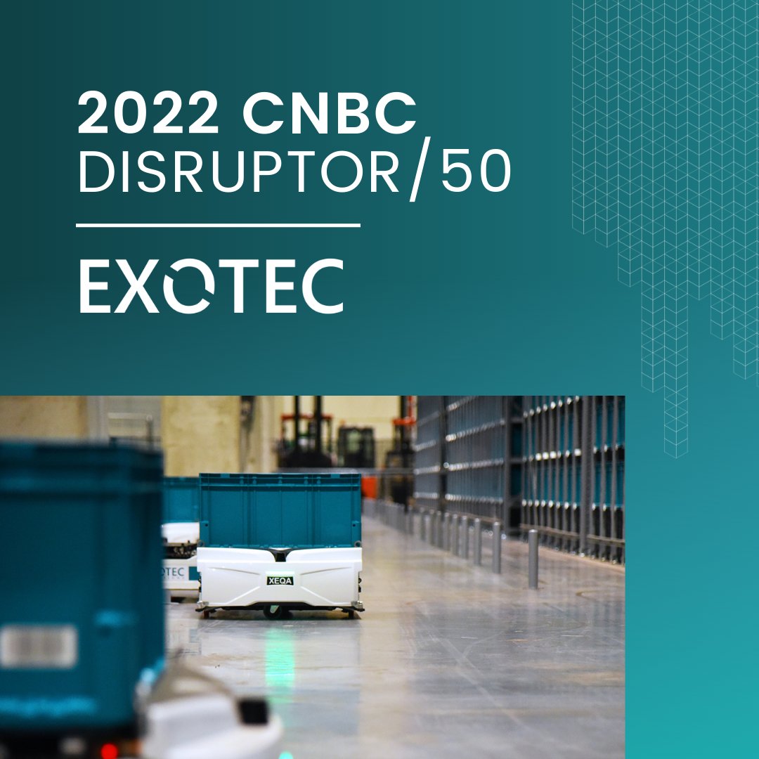 We made the list!! 💪

We are very proud to be included in the prestigious <a href="/CNBC/">CNBC</a> "<a href="/CNBCDisruptors/">CNBC Disruptors</a> 50" list

Congratulations to all the other companies that have been distinguished 👏

See the list 👉 bit.ly/3wxzNhB

#Exotec #Skypod #SkypodSystem #Disruptor50 #CNBC