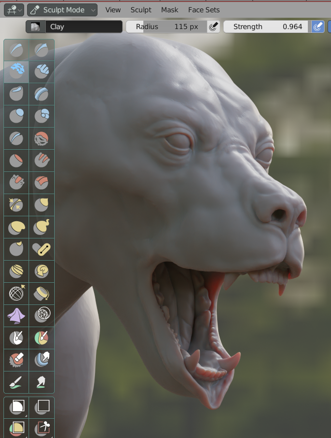 fxztdede's tweet image. 2022.5.16  bear sculpt -2
#Blender #sculpt