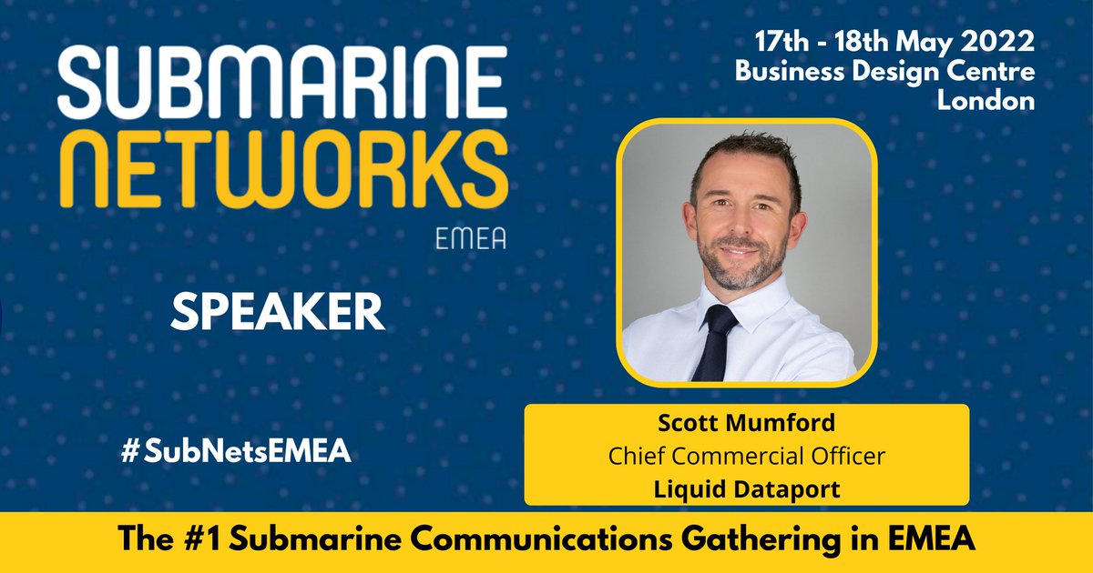 LiquidInTech's tweet photo. Our Chief Commercial Officer of #LiquidDataport @mumford_scott is a keynote panel member this morning at #SubNetsEMEA where he'll be discussing the trends, patterns and predictions of the subsea industry 🌊 https://t.co/6pHW9rqBhQ