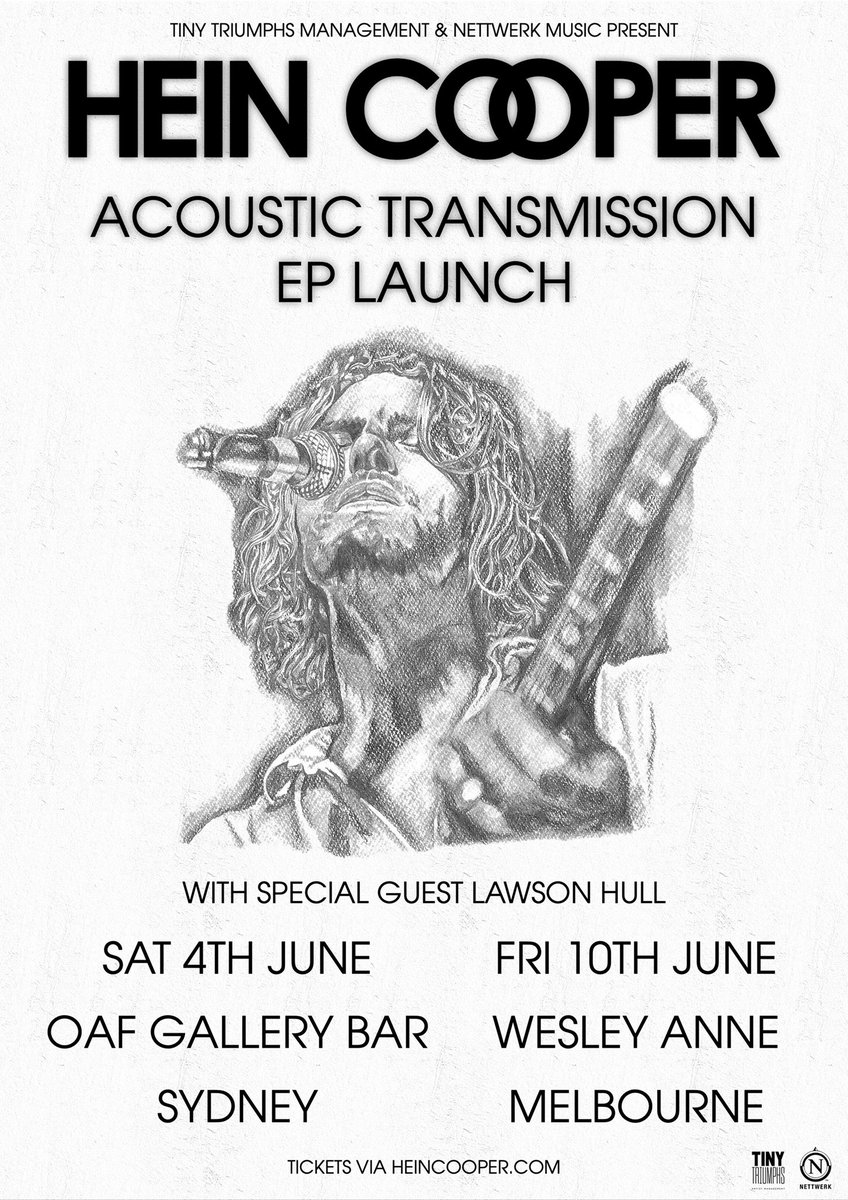 I’m going on tour, get your tickets now!!

linktr.ee/heincooper