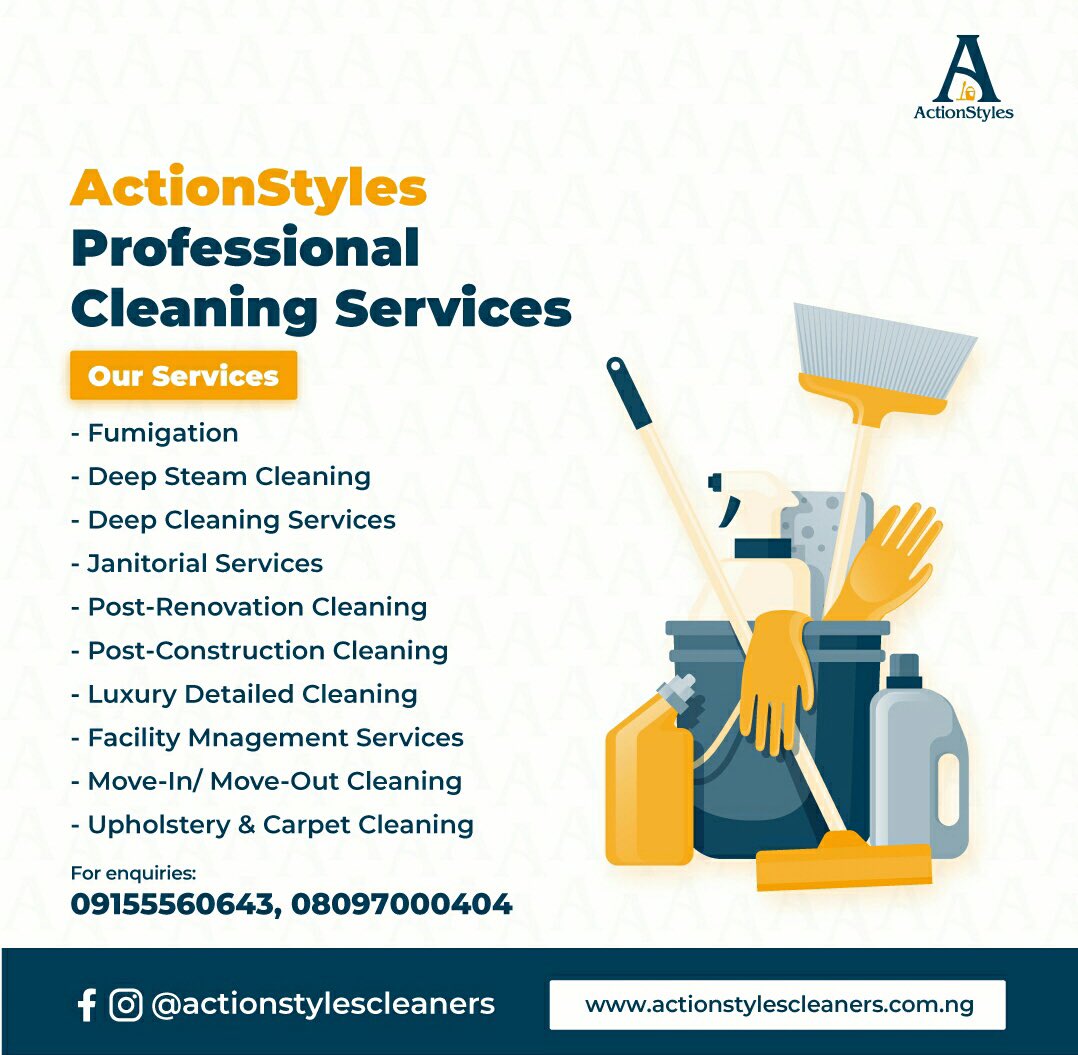 actionstyles_c's tweet photo. @abujastreets ActionStyles Professional cleaning services….patronize us today😃 https://t.co/I8FHvP9sVe