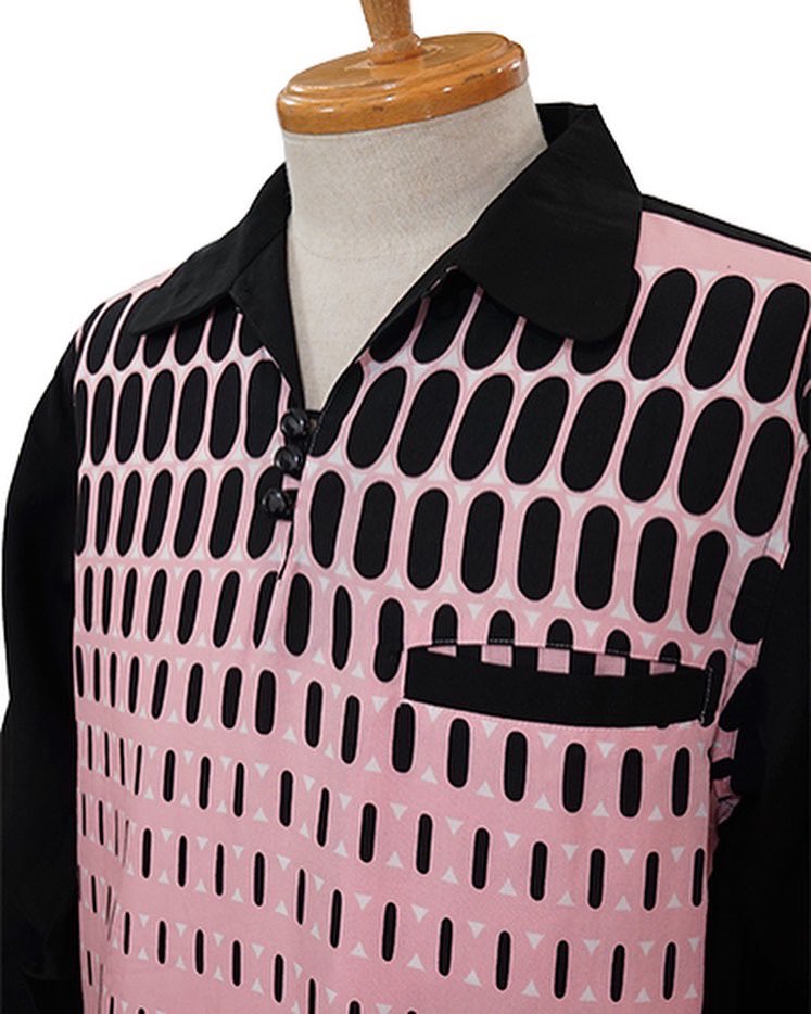 2tone Pullover Shirt“IRREGULAR DOT” 】 1950sヴィンテージを基に作成