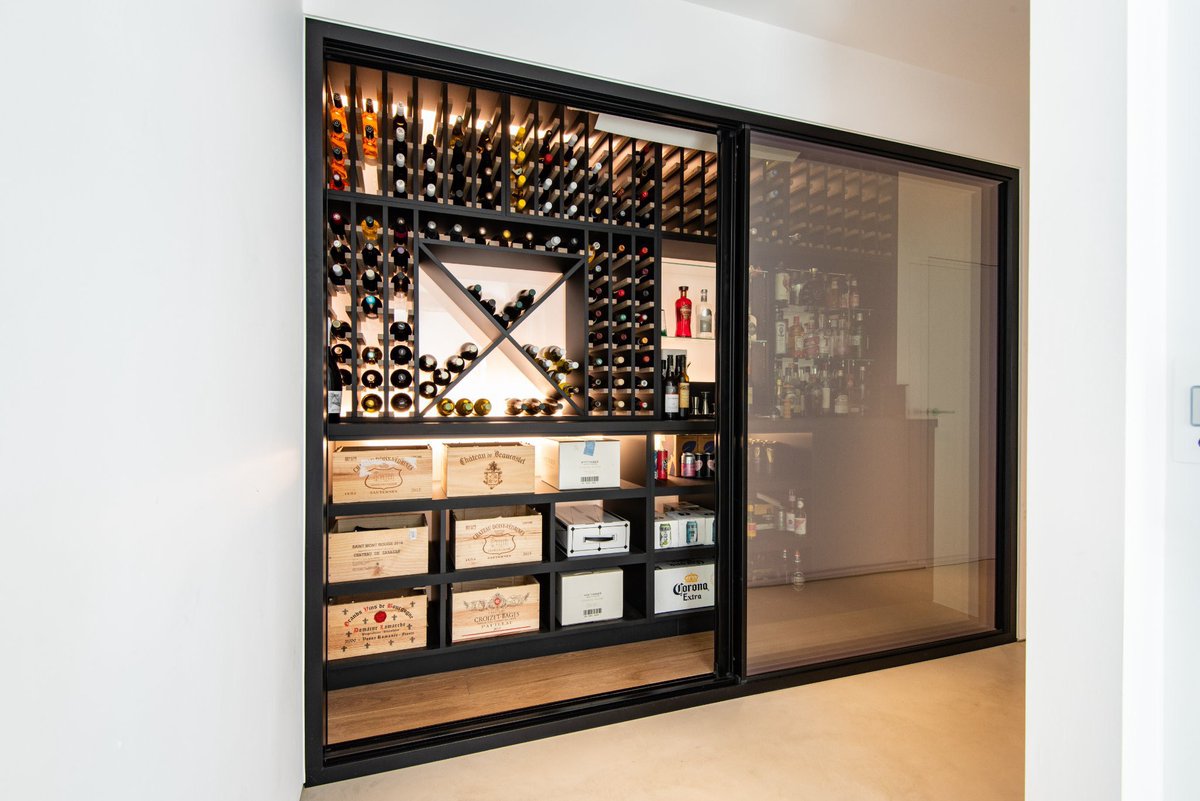 Wine room goals for a beautiful new build sea front property on #shorehambeach #sussex #lamello #egger #madetomeasure #bespoke #cabinetmakerwestsussex