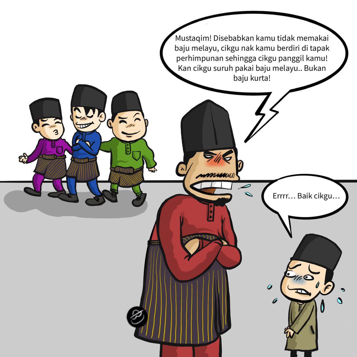 Artortoise_full's tweet photo. Minggu ni mesti semua sekolah buat jamuan sambutan Hari Guru kan? Ada sesetengahnya buat sekali dengan jamuan raya. Tapi Arto terbaca ada sekolah yang tetapkan syarat pakaian semasa jamuan raya tu wajib baju Melayu hinggakan murid yang pakai baju selain dari tu akan didenda. https://t.co/V13i7w6i5z