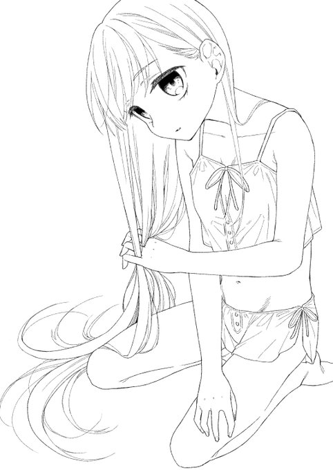 5巻準備号の線画できた✌ 