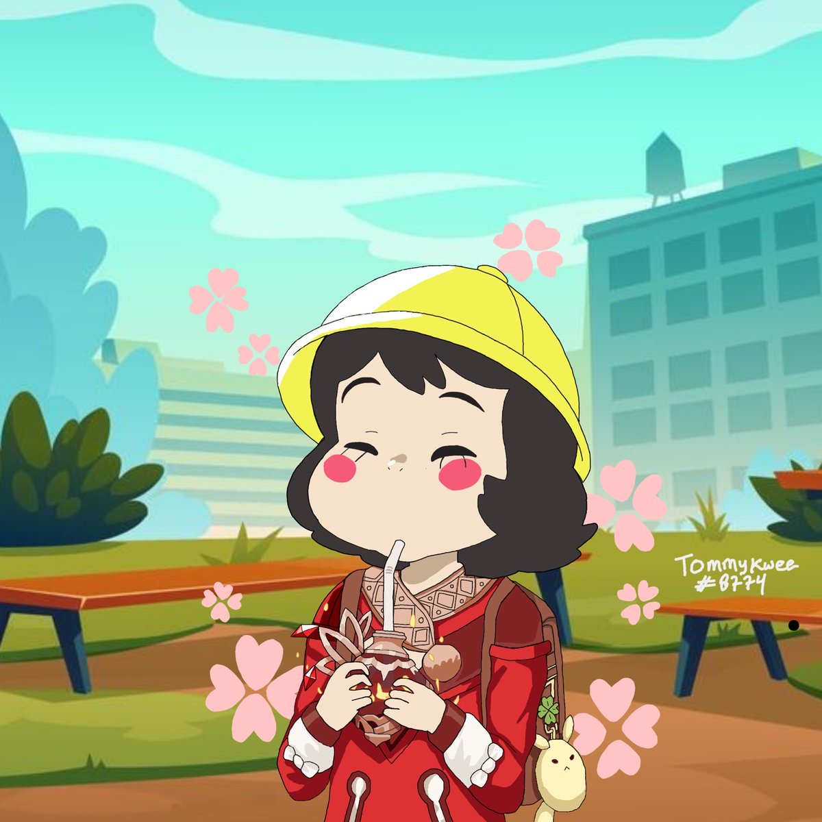 aldy_kwee's tweet photo. This is my 4th fan-art for @IsekaiMeta ! The idea is to take my fav genshin chara Klee and get it isekai-ed with Koo! She looks cute taking a walk in the park right 😁

Took me 3 days for this, so I hope u guys liked it! ❤️Also thanks to @0xZendrix for the tutorials on procreate! https://t.co/eofIUY8gsY