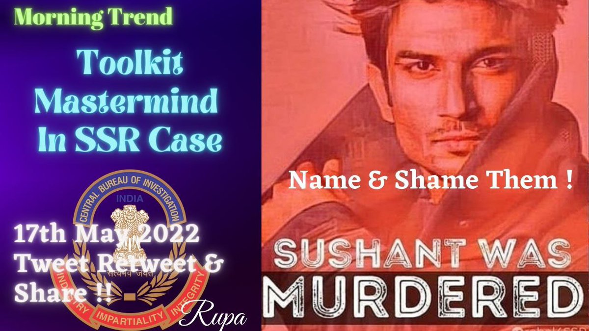 POULOMIBANDYOP3's tweet photo. Toolkit Mastermind In SSR Case 🔥
Who killed our Sushant ❓
Who was the mastermind❓
#JusticeForSushantSinghRajput
#302forSSRCase
@ips_nupurprasad @IPS_Association @PMOIndia @HMOIndia @DoPTGoI @cbic_india https://t.co/kQqGOxTU32