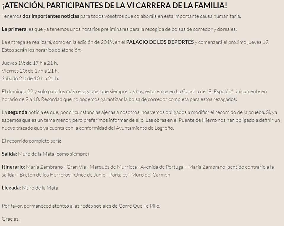 cqtplogrono's tweet photo. RECOGIDA DE DORSALES y BOLSA DEL CORREDOR
VI CARRERA DE LA FAMILIA.
Palacio de los Deportes
Jueves 19:. De 17 a 21 h.
Viernes 20: De 17 a 21 h.
Sábado 21: De 10 a 21 h
@SaveChildrenEs #espiritucqtp #CQTP https://t.co/N7pd3ZyrEF