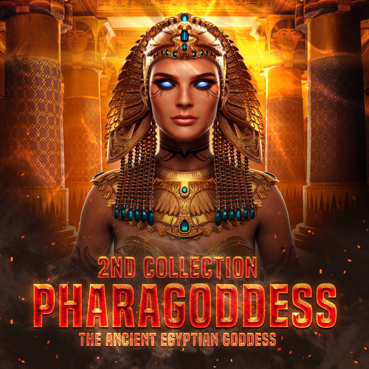 🔥 <a href="/PharaGods/">PharaGoddess</a> mints today @ 3pm UTC &amp; I’ve got 1 NFT that you can win!

To enter:
-RT, ❤️ &amp; Tag
-Follow: @pharagods &amp; @cryptovondoom 

⏰48 hrs.

Join their discord &amp; open a ticket to claim an immediate whitelist spot. Spots available for BAYC, MAYC, DOODLES &amp; Moonbirds Holders.