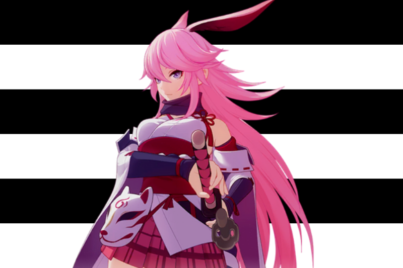 DailyHeteros's tweet photo. The second heterosexual of the day is Yae Sakura from Honkai Impact 3! https://t.co/16iZNWnJtA