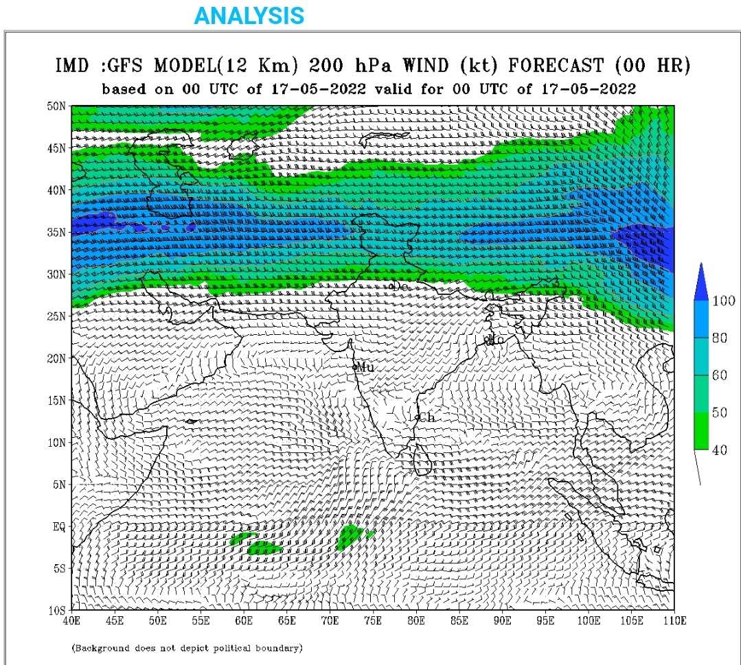 meet_abhijit's tweet photo. (1/2) Parameters which supports onset for #Kerala tip!

1) #Westerlies depth till 600 hpa achieved. See above #IMD #GFS #meteogram of onset cities for same

2) Weak #TEJ on 200 hPa hurdling season change to #Monsoon

3) OLR below 200 wm-2

4) #Rainfall persistent from last 3 days https://t.co/VHFritAKPE