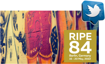 Twest_io's tweet photo. After a long period and because #ripemeeting is back in a hybrid mode (in-person and virtual), #RIPE84 event by @ripemeeting @DECIX @AVM_INTL @bcix will be monitored by #Twest_io.
#Twitter stats will be here : https://t.co/0q2RTLsbu2 https://t.co/PMHngfpxkN