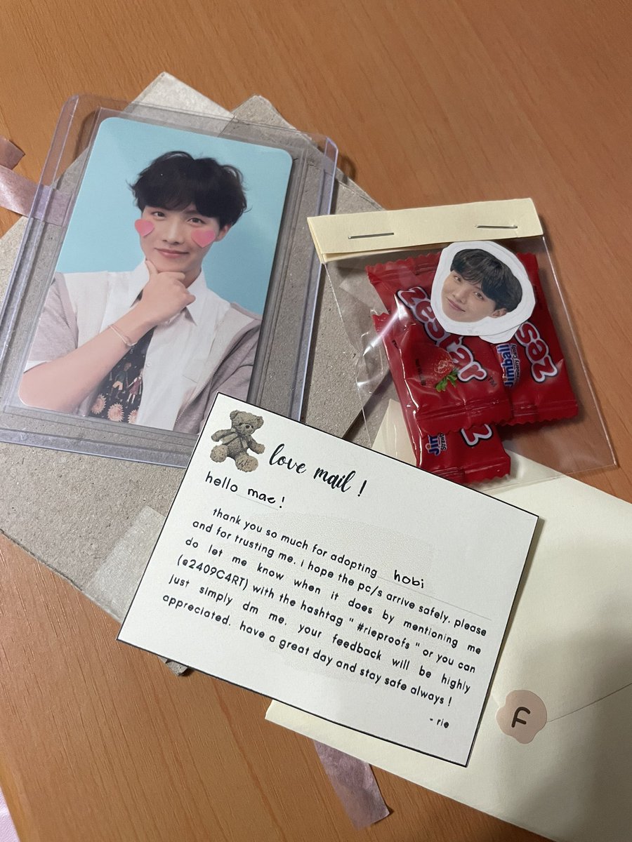 pchunting_21's tweet photo. Hiiii @2409C4RT got my hobi naaa!! Thankyouuu for making sure hobibi is safe
#rieproofs https://t.co/p4ZY7WBlwX