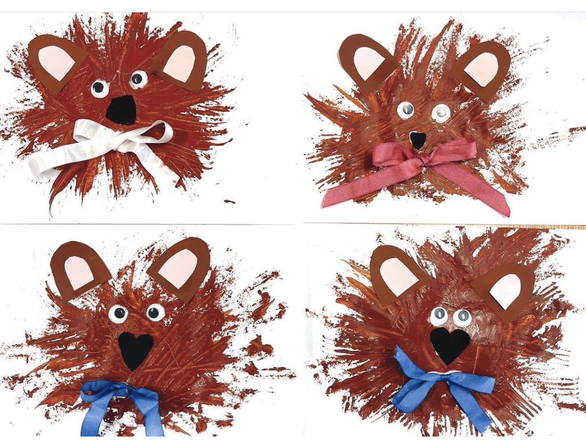 teachwithbreee's tweet photo. wrapping up our literacy focus on goldilocks and the three bears with these cute artworks using forks #acuedu_p https://t.co/6JYn86fiWw