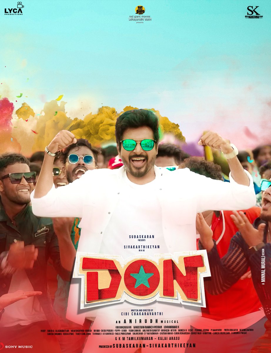 muralisofficial's tweet photo. Bad Vibe’uh Jaldhi Jayega 🤩🕺

#Don Hits 50Cr+ in Worldwide Box Office Collection !! 😎💪🏻💥🔥

Here is my Poster Design !! ✌🏻❤️

@Siva_Kartikeyan @Dir_Cibi @LycaProductions @priyankaamohan @anirudhofficial #BlockBusterDON https://t.co/FjGB0AASXb