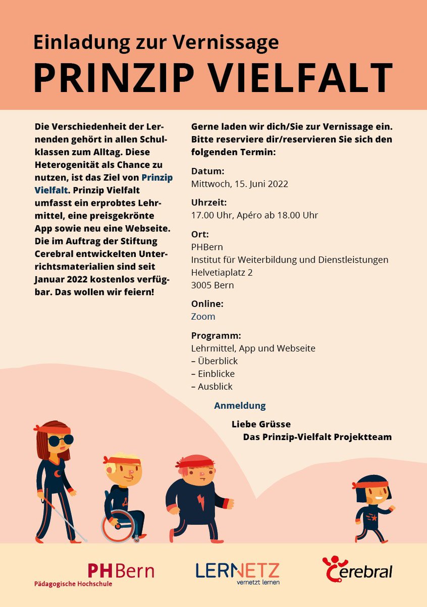 lernetz's tweet photo. Die Verschiedenheit der Lernenden gehört in allen Schulklassen zum Alltag. Diese
Heterogenität als Chance zu nutzen, ist das Ziel von https://t.co/9LMndoZ3el.
Die Vernissage zum Lernangebot findet am 15. Juni 2022 statt – unbedingt anmelden!
https://t.co/hxRhY2pZTr https://t.co/AJrKnOE0Ws