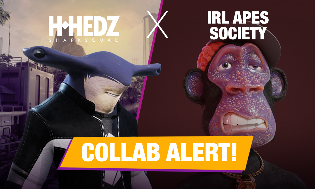 HHedzP2E's tweet photo. 🦈H-Hedz Sharksquad X IRL Apes Society! 🦈

You will have the possibility to stake your apes to win a $ginger token usable to merge your NFT and buy in-game accessories! 

🎉5 WL spots giveaway!
✅Follow @HHedzP2E &amp; @irlapes
✅RT &amp; ❤️ this post
✅Tag 3 of your friends! https://t.co/uS2P1Fdxqu