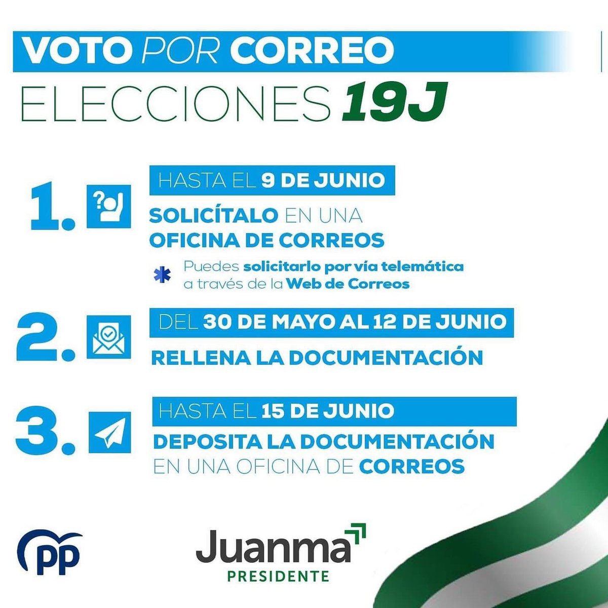 Si el #𝟏𝟗𝐉 estás fuera y no puedes ejercer tu derecho a voto ✉️
¡𝐕𝐨𝐭𝐚 x 𝐂𝐨𝐫𝐫𝐞𝐨!

⚠️𝐬𝐨𝐥𝐢𝐜í𝐭𝐚𝐥𝐨 𝐞𝐧 𝐂𝐨𝐫𝐫𝐞𝐨𝐬 𝐡𝐚𝐬𝐭𝐚 𝐞𝐥 𝟗 𝐝𝐞 𝐉𝐮𝐧𝐢𝐨⚠️

💻𝐩𝐮𝐞𝐝𝐞𝐬 𝐬𝐨𝐥𝐢𝐜𝐢𝐭𝐚𝐫𝐥𝐨 x 𝐯í𝐚 𝐭𝐞𝐥𝐞𝐦á𝐭𝐢𝐜𝐚 en 𝐥𝐚 𝐰𝐞𝐛 𝐝𝐞 𝐂𝐨𝐫𝐫𝐞𝐨𝐬 💻