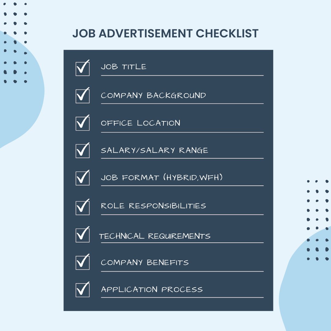 Writing a job advertisement? We've got you covered!