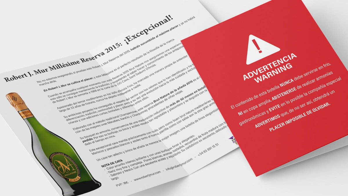 ROBERT J. MUR MILLÉSIME RESERVA 2015: ¡EXCEPCIONAL! en is.gd/LYFyUY