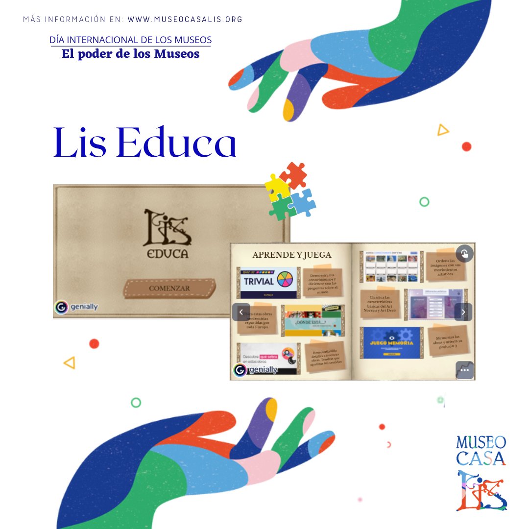 museocasalis's tweet photo. ¡Muy buenos días, Mundo! Bienvenidos a este martes en el que continuamos con nuestra #yincana, #EducaLis, #SorteandoLis y más, mucho más en esta, vuestra #casa, para celebrar el #DiaInternacionalDeLosMuseos #DIM 2022🥳🎉

Te esperamos en el #museo, #ElCafeDeLis y #LaTiendaDeLis🏠 https://t.co/zJgfV9Gcjw