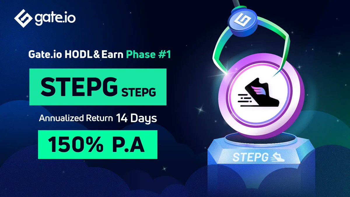 Gate's tweet photo. 🔒#Gateio $STEPG Lock-up ＆ Earn #1 @SupeInfinity

✴️Gain a 150% P.A in the Bearish Market

🕘Start: May 18, 8:00:00 UTC

➡️Try out: https://t.co/fS5ALBArWw    
➡️Check more: https://t.co/qTWSLrYtP4     
    
#Crypto #STEPG https://t.co/wOfzwMltxa