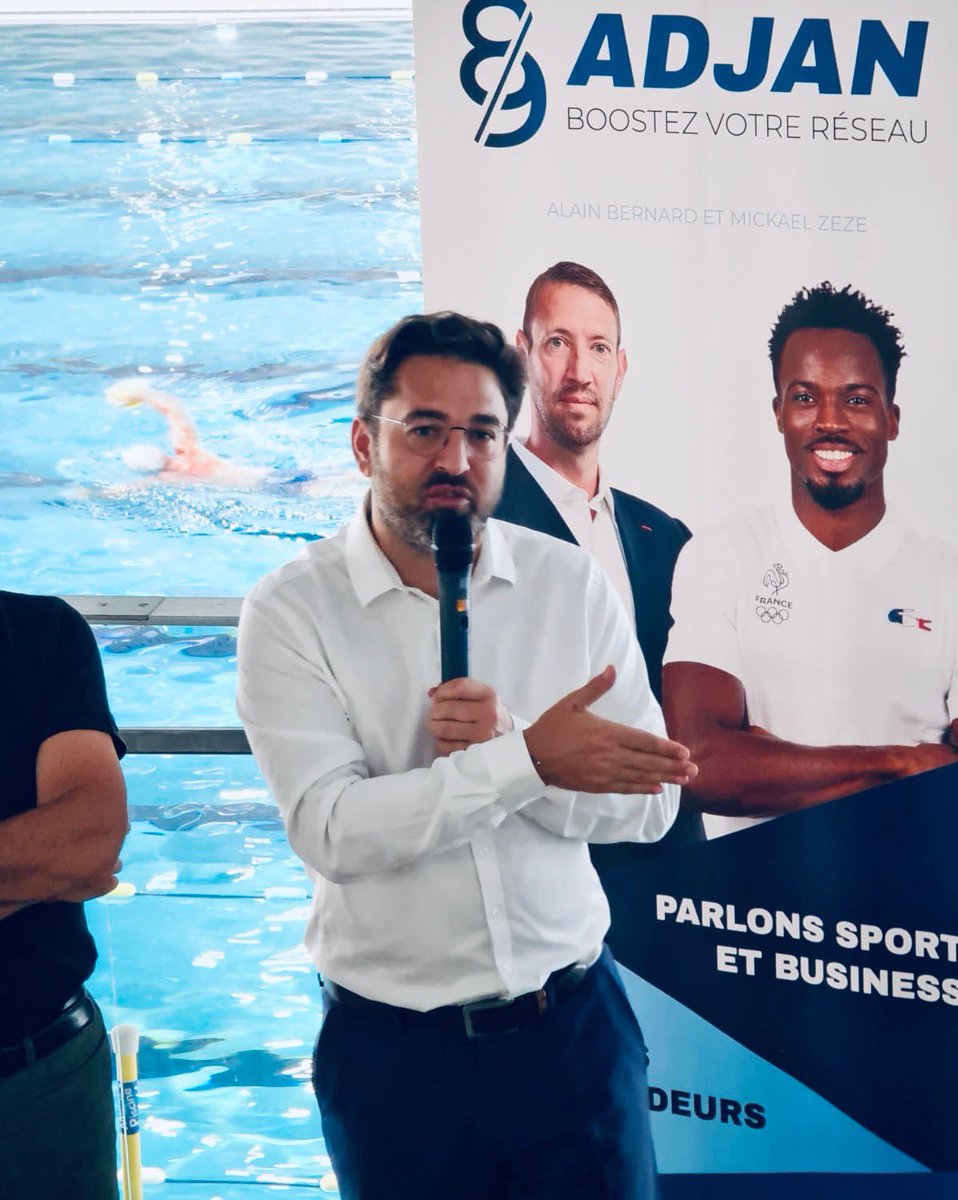 ArnaudRobinet's tweet photo. Ravi d’avoir pu échanger avec notre champion olympique @AlainBernard à l’UCPA Sport Station 

Sa présence est une nouvelle marque de reconnaissance de la qualité de nos sites sportifs 
#Reims https://t.co/JTKvKGiLPi