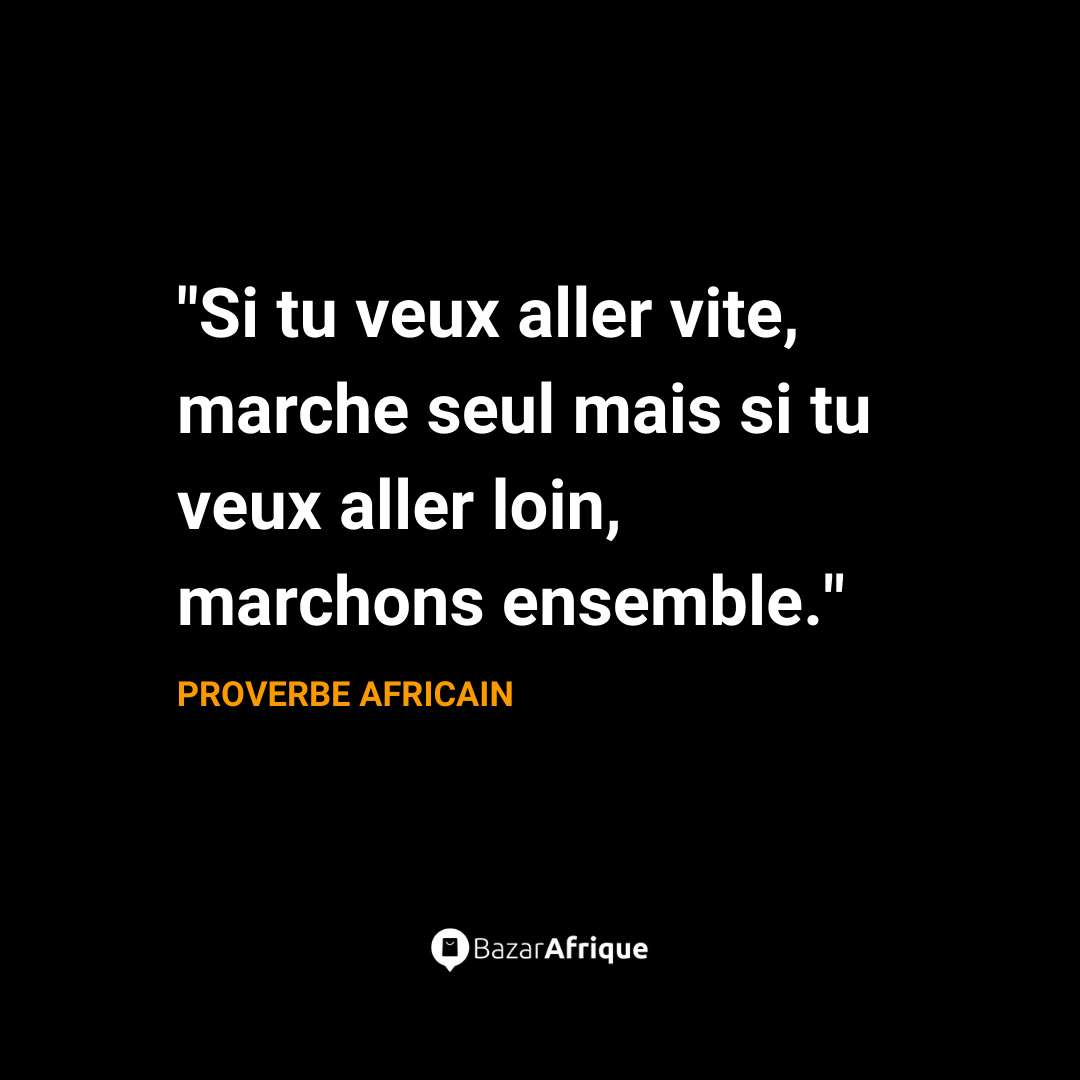 bazarafrique's tweet photo. On a tous déjà entendu ce proverbe qui reste valable peu importe le domaine.
Et toi, tu préfères avancer seul ou à plusieurs ? 🤷‍♂️ https://t.co/IJncHMr3Nd
