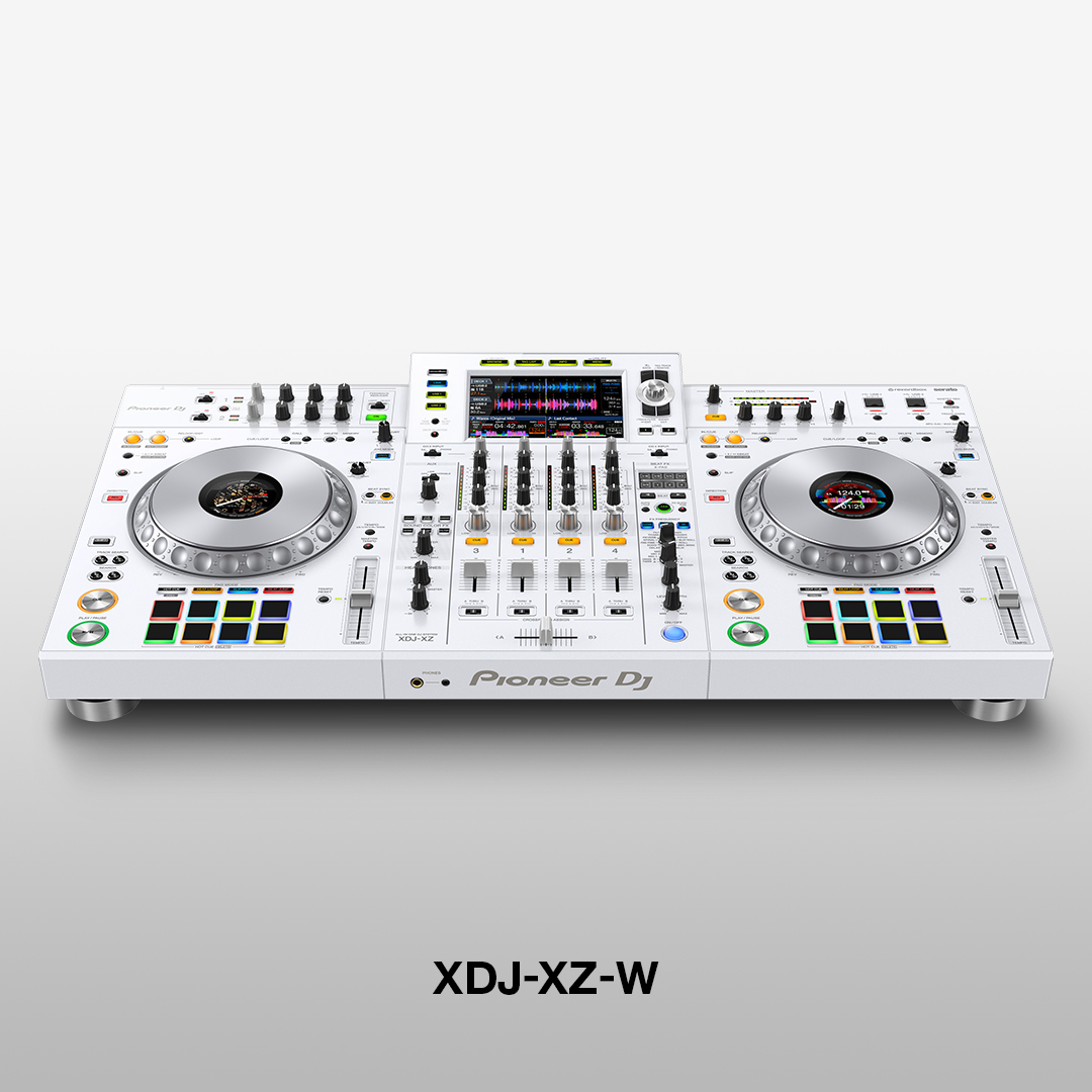 PioneerDJglobal's tweet photo. Introducing the limited edition XDJ-XZ-W all-in-one professional DJ system for rekordbox and Serato DJ Pro in a brilliant-white finish.

The #XDJXZW also features aluminium jog wheels with a high-quality hairline finish.  

Discover more here 👉 https://t.co/KUMHIwk7Y8 https://t.co/PzlkChruWy
