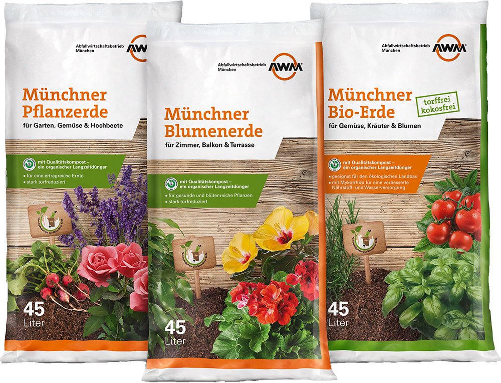 AWM_Muenchen's tweet photo. Heute ist #TagderBiene 🐝 
Und was brauchen Bienen? 
Blüten &amp; Blumen! 🌻
Und was brauchen Blumen &amp; Blüten? 🌸
Erde &amp; Kompost! 👨‍🌾 Wir wäre es denn mit guter Münchner Erde aus München Bioabfall?
https://t.co/Y6cyrU4ZLK https://t.co/EQ9gjRXkOs