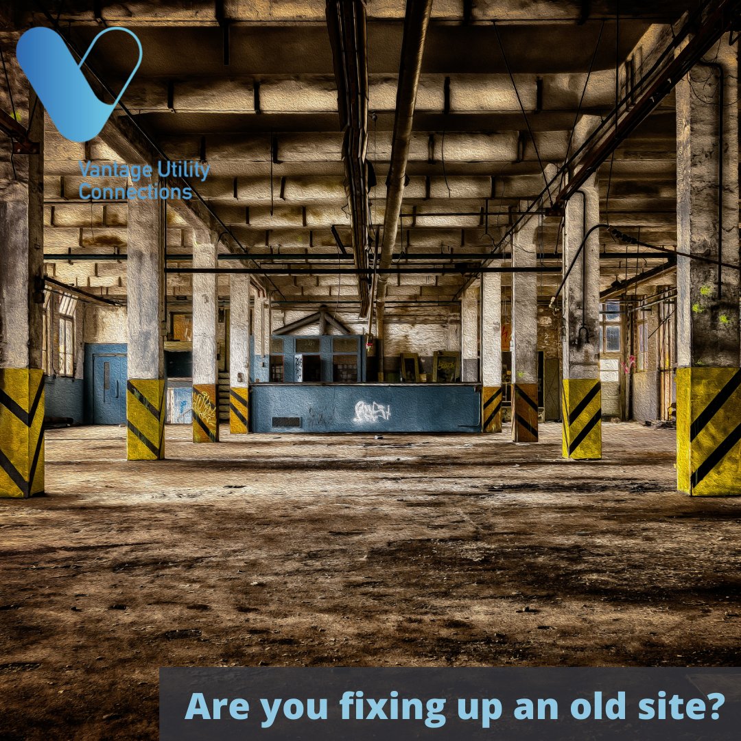 Do you need to ensure that your site doesn't end up derelict? Are you fixing up an old site? Ease the burden with Vantage's utility mapping expertise. 

Click below to the website to find out more: 
vantageutilityconnections.com

#utilitymapping #utilityconnections #infrastructure