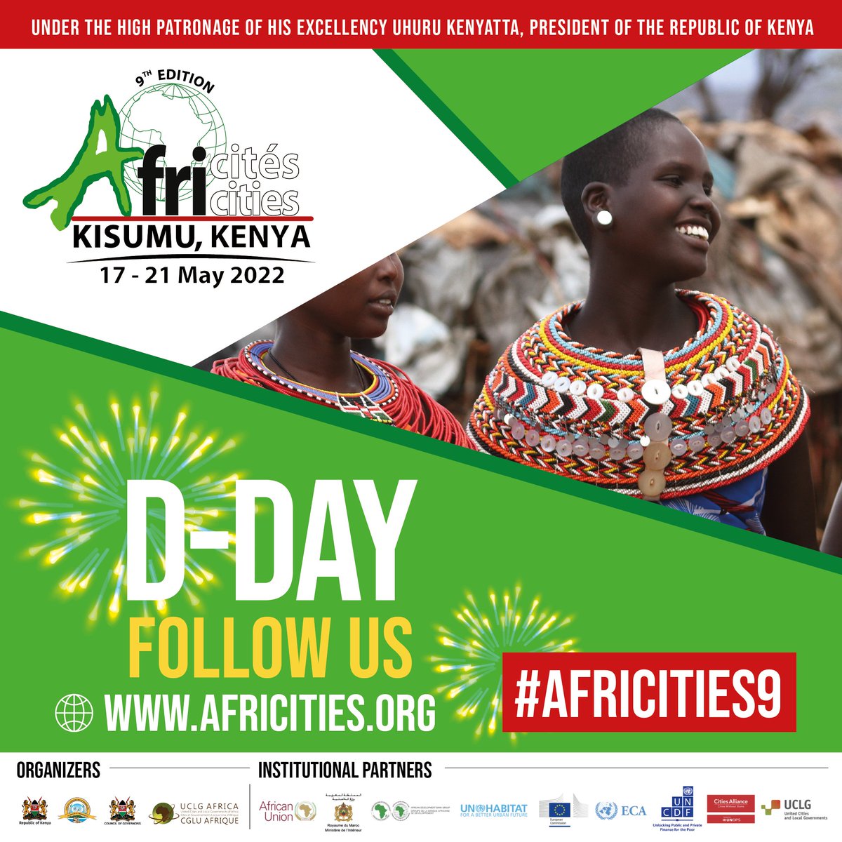 Today is D-Day ! 😃
#africities9 #africités9 #AF9
<a href="/UCLGAfrica/">CGLU Afrique</a> <a href="/uclg_org/">United Cities</a> <a href="/UNHABITAT/">UN-Habitat</a> <a href="/CitiesAlliance/">Cities Alliance</a> <a href="/EastGovernments/">East African County & Local Gov'ts Association.</a> <a href="/CoMOSSAfrica/">Covenant of Mayors in Sub-Saharan Africa</a> <a href="/ABDELMALICKf/">Fatimetou A.Malick</a> <a href="/LoweMayor/">Mayor of Banjul Rohey Malick Lowe</a> <a href="/Platforma4Dev/">PLATFORMA</a> <a href="/ENERGIES2050/">ENERGIES2050</a>