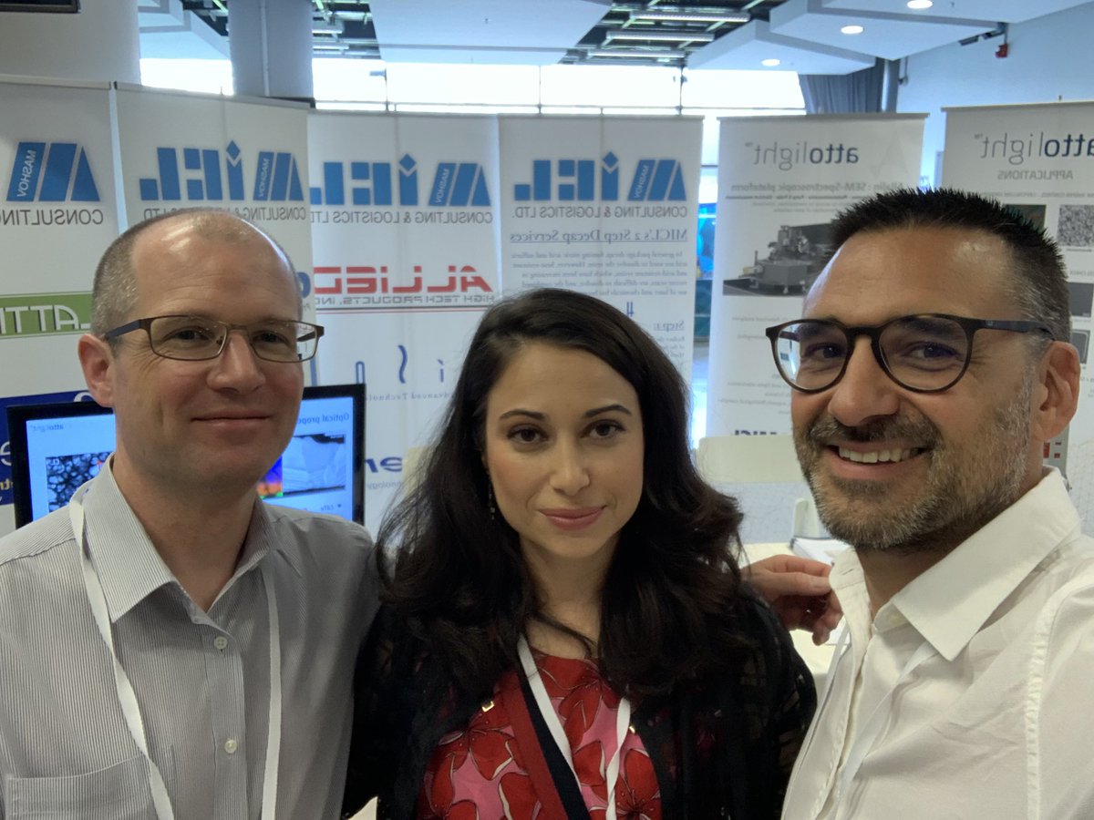attolight's tweet photo. Ready to welcome you with Marina from #MICL at the @ISMicroscopy 2022 tradeshow in Haïfa-Israel. 
#cathodoluminescence https://t.co/ogb5uNwhOC