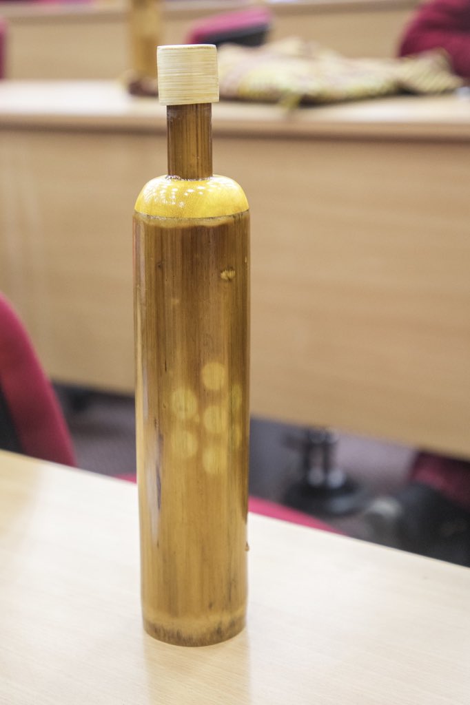 ArunachalCMO's tweet photo. Can you guess what's this? 

This is a bamboo flask. At consultative meet of Monpa Mimang Tsogpa, apex body of Monpa community of Arunachal, bamboo flask is being used &amp; not plastic bottles. What a pride to see such passion for nature. What's best the water tastes like bamboo! https://t.co/UwyVH5TF7P