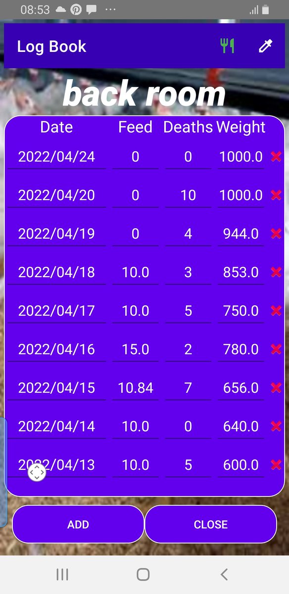 Clinton_Brits's tweet photo. V2 of the broiler farming guide has been published.  The app now includes a record of vaccines and medicines as well as costing i to each batch.

There are also vaccine reminders on the main screen  when to vaccinate

https://t.co/E8JFAXckdX https://t.co/g31H5yeZoI