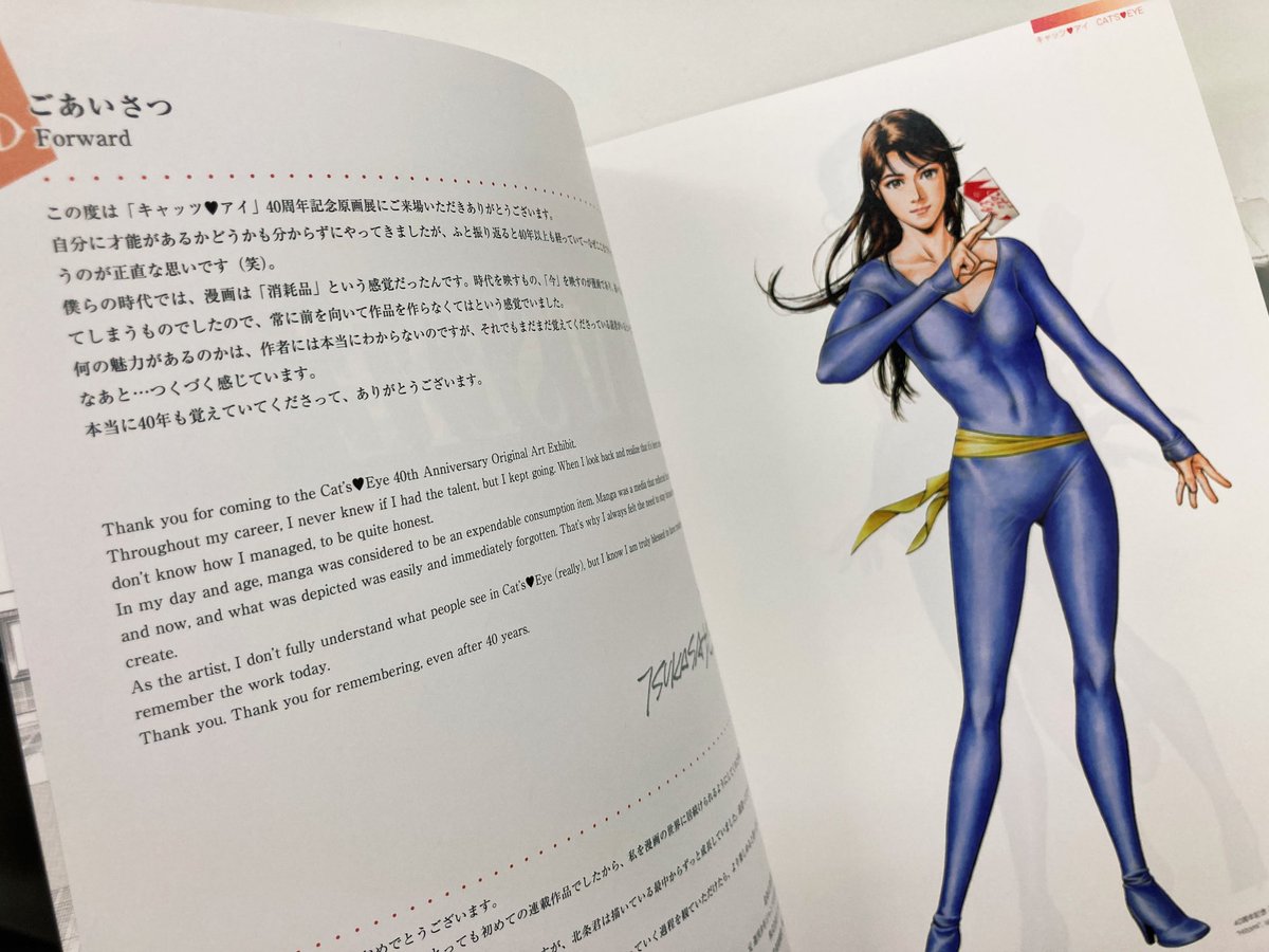 キャッツアイ40周年記念原画展 図録 CITYHUNTER 北条司 画集 キャッツ