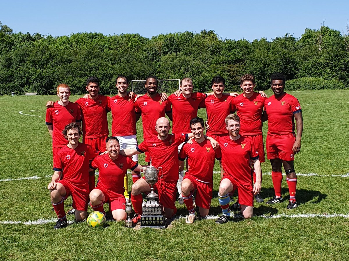 DrAlbertPoon's tweet photo. Great to see the old timers &amp; the young 'uns from @ICSMFC at the Students V Doctors match, attend the first proper Annual General Meeting since the start of the COVID-19 pandemic &amp; to admire the United Hospitals Cup that the 1st XI won for the first time since May 2005 🏆 https://t.co/pALSbTIUjD
