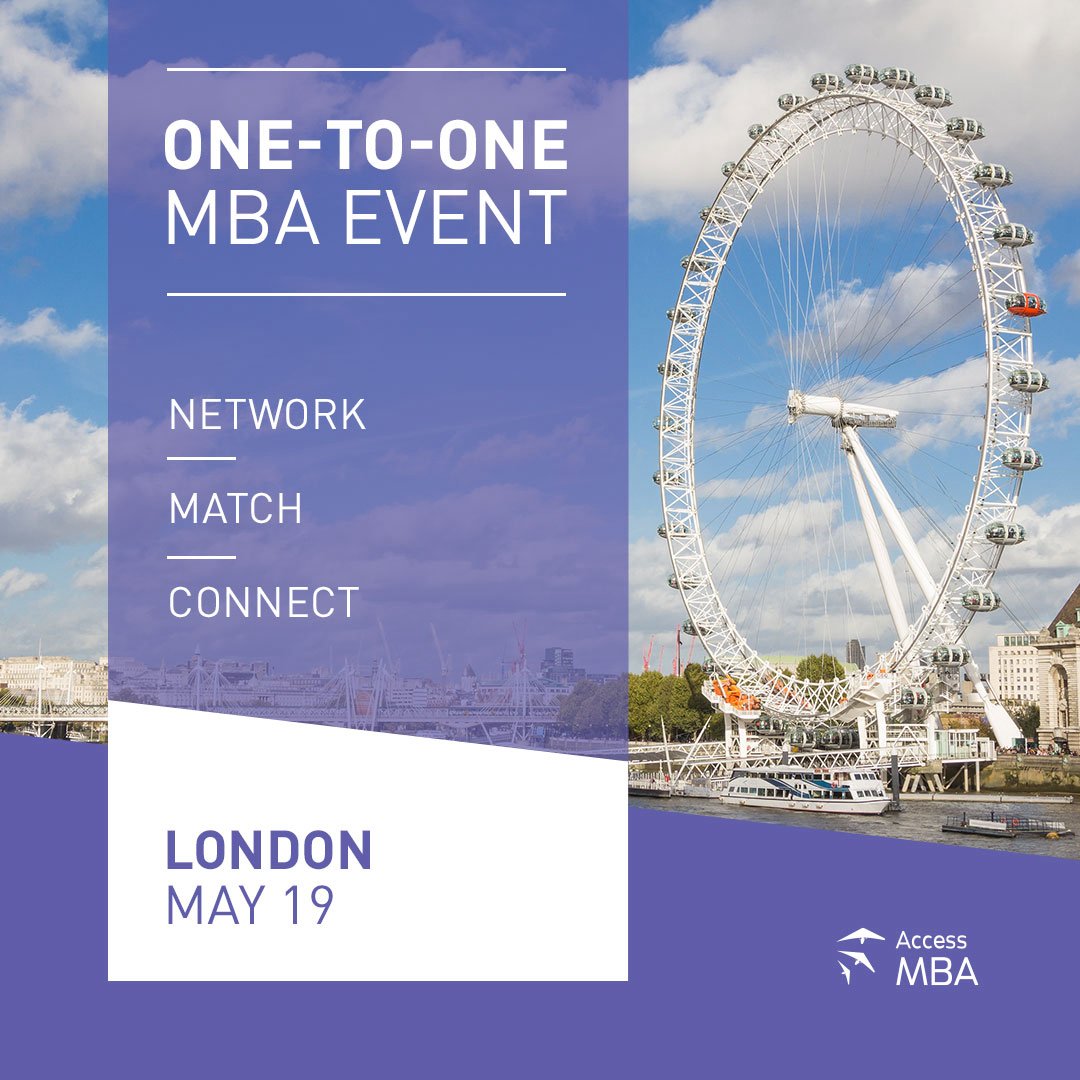 WeAreTheCity's tweet photo. ⚡️ Join @AccessMBA's One-to-One Event on 19th May at Hilton Hotel London #CanaryWharf!

Speak with admissions directors of leading international institutions such as @ucl, @IEbusiness, @Hult_Business, and @BayesBusiness 🔥 

Join on 19th May · https://t.co/978gRXqxPy #AccessMBA https://t.co/lj4b9HT62Z