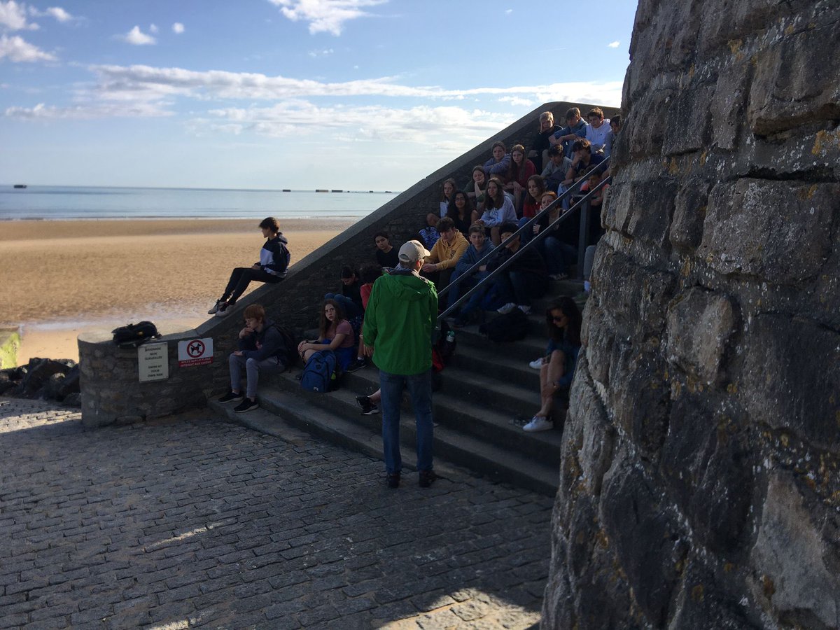 Newman_SJane's tweet photo. #mslearns  #normandy2022 @ISB_MS Walking to Arromanches - A beautiful way to start the day https://t.co/TuntSX1biK