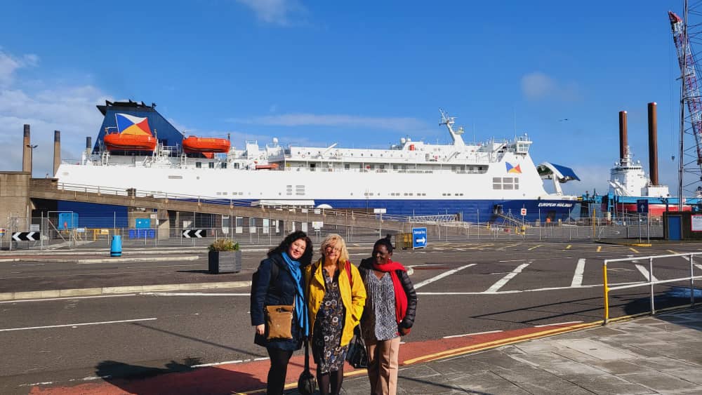 The <a href="/EnglishSchSub/">English as a School Subject Research Project</a> research team has arrived @IATEFL Conference in Belfast! Here they are at Port of Larne! Watch for the team presenting our findings from our <a href="/BritishCouncil/">British Council</a> funded research! #research #EnglishSchoolSubject #iatefl