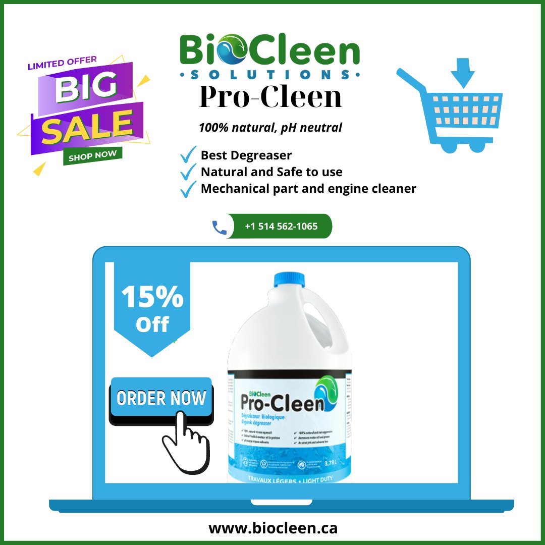 Biocleensoluti1's tweet photo. ✅Pro-Cleen:
✅Natural Cleaner
✅Remove Grease
✅Recommended for cleaning mechanical parts and engine bodies
✅SHOP NOW: https://t.co/90FI1SyK9g
#naturalcleaner #degreaser #enginecleaner #partscleaner #phneutral #biodegradable https://t.co/sHsJDviEwS