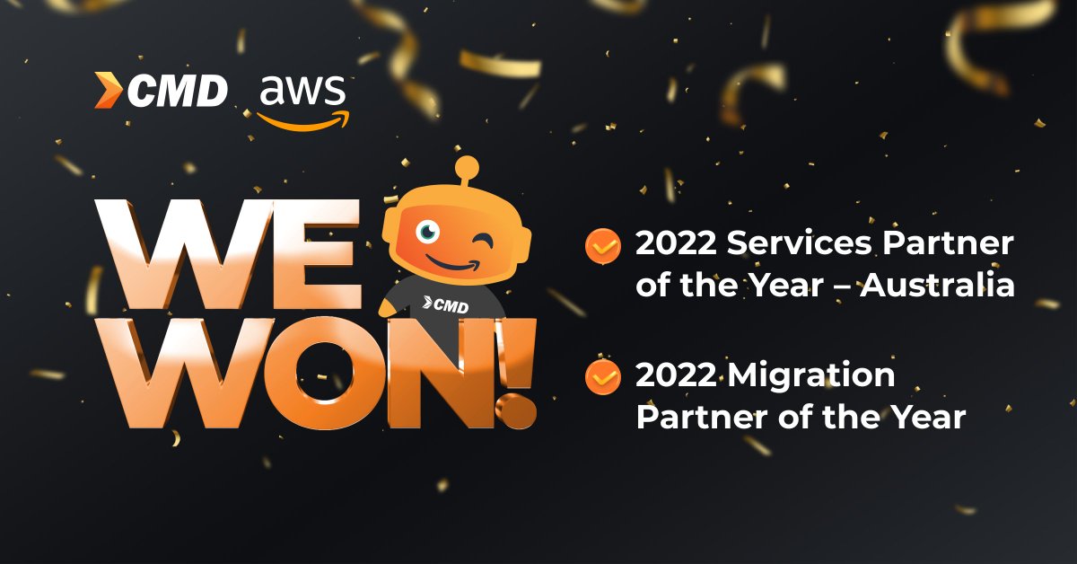 🏆 We are SO excited to announce that we have received not one, but TWO awards in the 2022 #AWS Partner Awards. Thank you to our clients, AWS and of course the awesome CMD for making it happen. 

Read more: go.aws/3t2vKJp