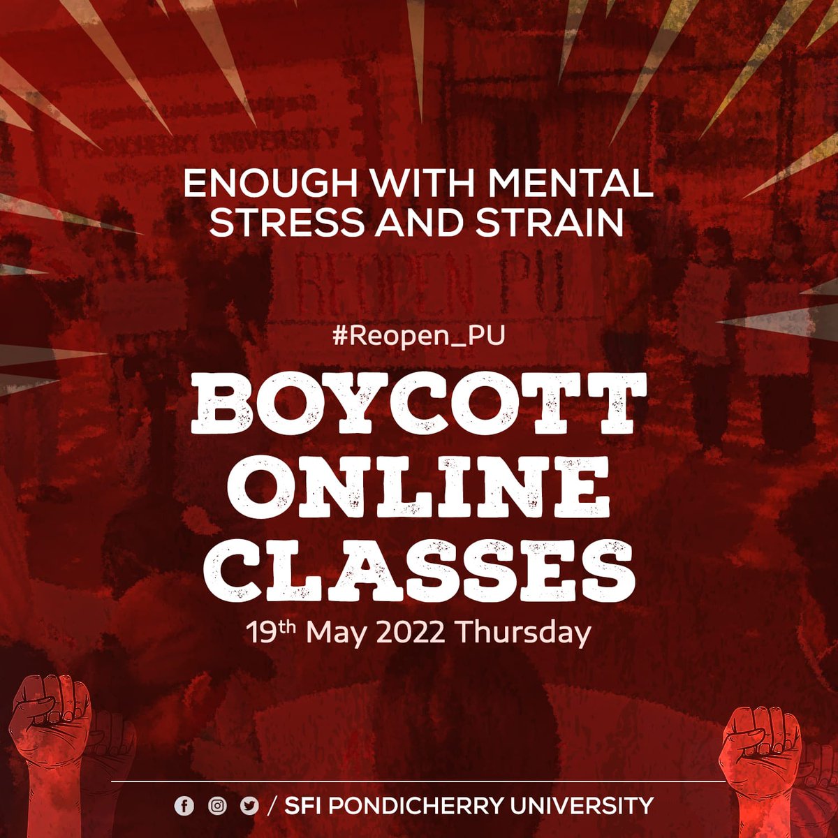 AnavindaK's tweet photo. Justice delayed is justice denied
Retake the circular and open university 
@SFI_PondiUni
@PondiUniVC
@GurmeetSinghVC
@ugc_india
#reopenpu https://t.co/XEki9FbaJI