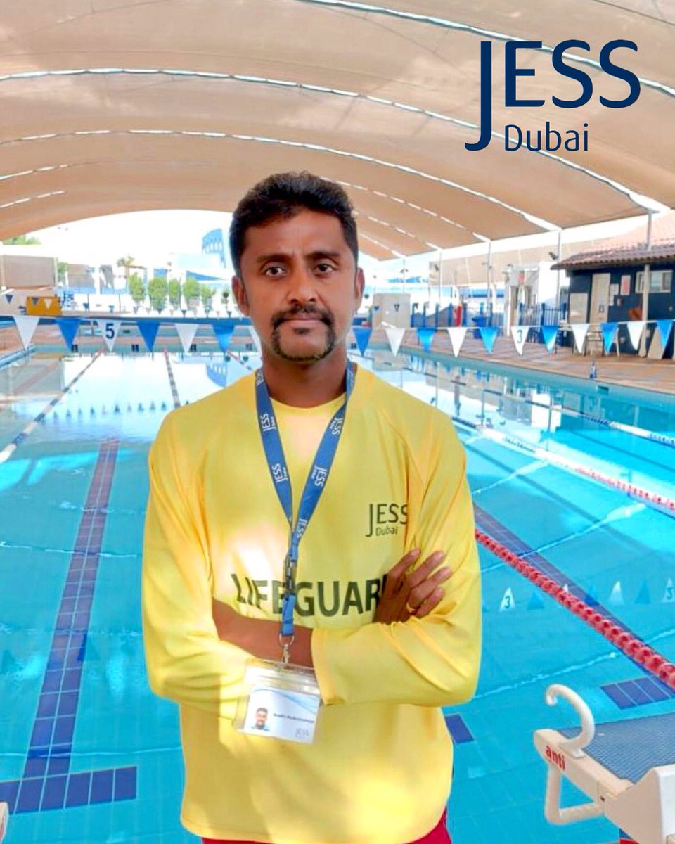 JESSDubai's tweet photo. “In Sri Lanka, it is a must & important for people to be able to swim. In 2004 we faced the Boxing Day Tsunami. That day, I saw the wave hit and helped in the rescue effort for many days and weeks afterwards”.
Buddhi Mudiyanselage is our Lifeguard at JESS Jumeirah. #HumansOfJESS https://t.co/dlME0sD1Qk