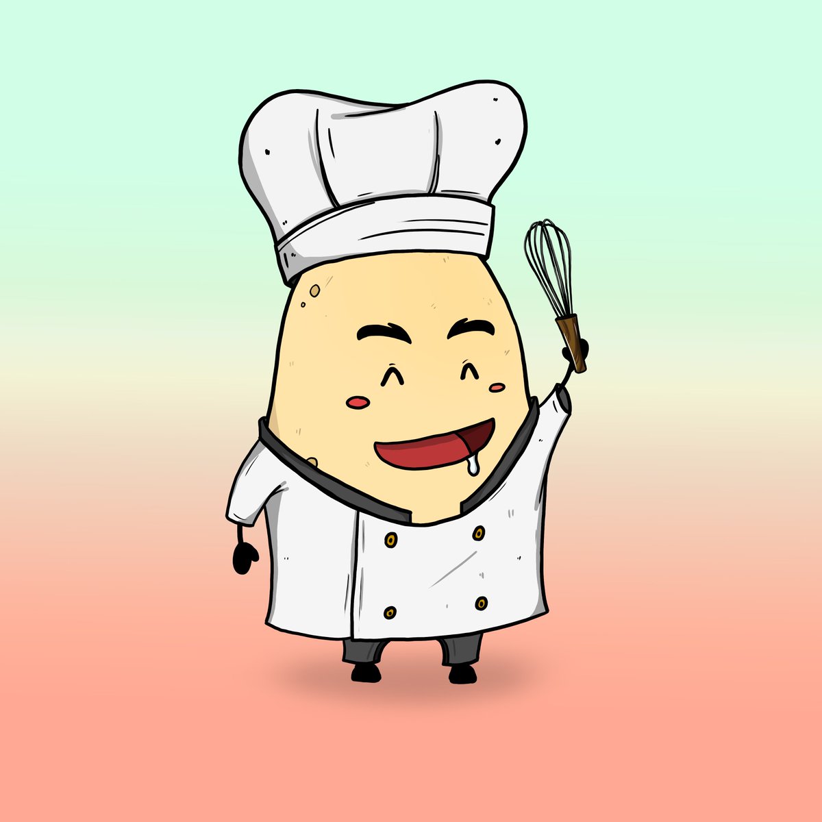 HuggiePotato's tweet photo. @giseaxo @HuggiePotato Lil Huggies may just get started in the #NFTs space, but are excited to spread joy. 

Lil Huggies is about embracing our uniqueness, and originality. When you've got a goal, go for it! We've got your back. 
Now, who wants a hearty meal from our Lil Chef Huggie? 🍟😋 https://t.co/HkYua0Pg2X