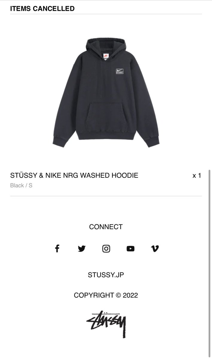 sea3forever's tweet photo. 日曜夜のリストックで拾ったフーディがキャンセルされた🤦🏻‍♂️
#stussy #ステューシー https://t.co/mv2eWGrq4a