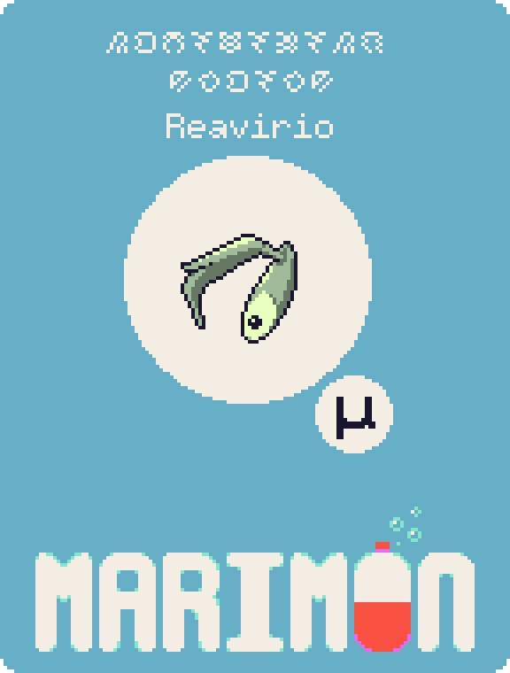 YoshiMakes's tweet photo. Unlike others in their phylum, prior to the enlargening incident that led to the establishment of the Macro Flats region, Reavirio had never been observed at original size. #marimon #fakemon #bestiary https://t.co/Tcxjz2hQkP