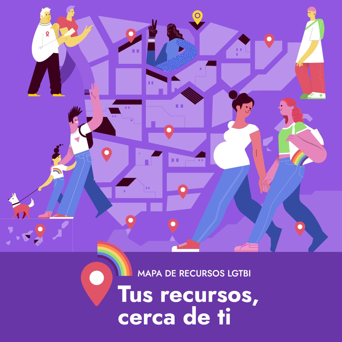 LGTBIGob's tweet photo. 📣 Hoy es el Día Internacional contra la #LGTBIfobia.

❗️ Si sufres algún tipo de discriminación por ser una persona LGTBI, puedes acceder al #MapaRecursosLGTBI y localizar tu recurso más cercano.

📲 Más de 1.200 espacios, proyectos y apoyos para ti

🌈📍 https://t.co/KdTCLyXae0 https://t.co/Upv9UUquin