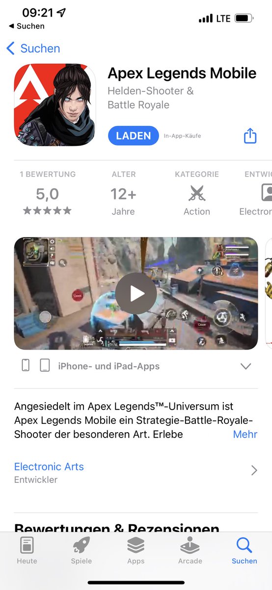 CODMobile_DE's tweet photo. Jetzt auch in good old Germany verfügbar 🎮📲 #APEXmobile https://t.co/ngAkQ1bXIp