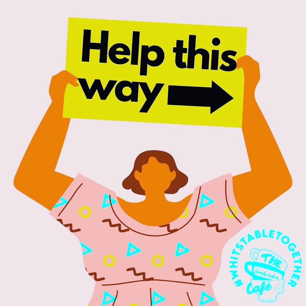 As a #communitycafe in the heart of #Whitstable we have conversations every day w/ people needing support.

Our team always work hard to signpost people to local service. We have a resources in the cafe &amp; a page on our website dedicated to local support  theumbrellacafe.co.uk/find-support